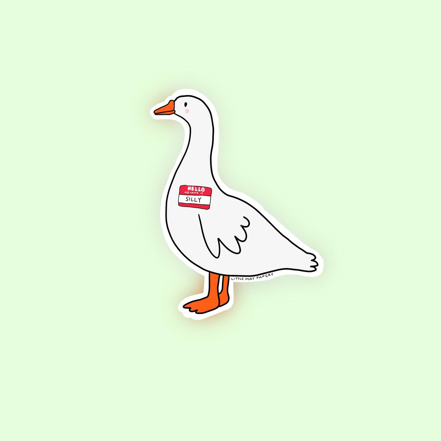 Silly Goose Vinyl Sticker