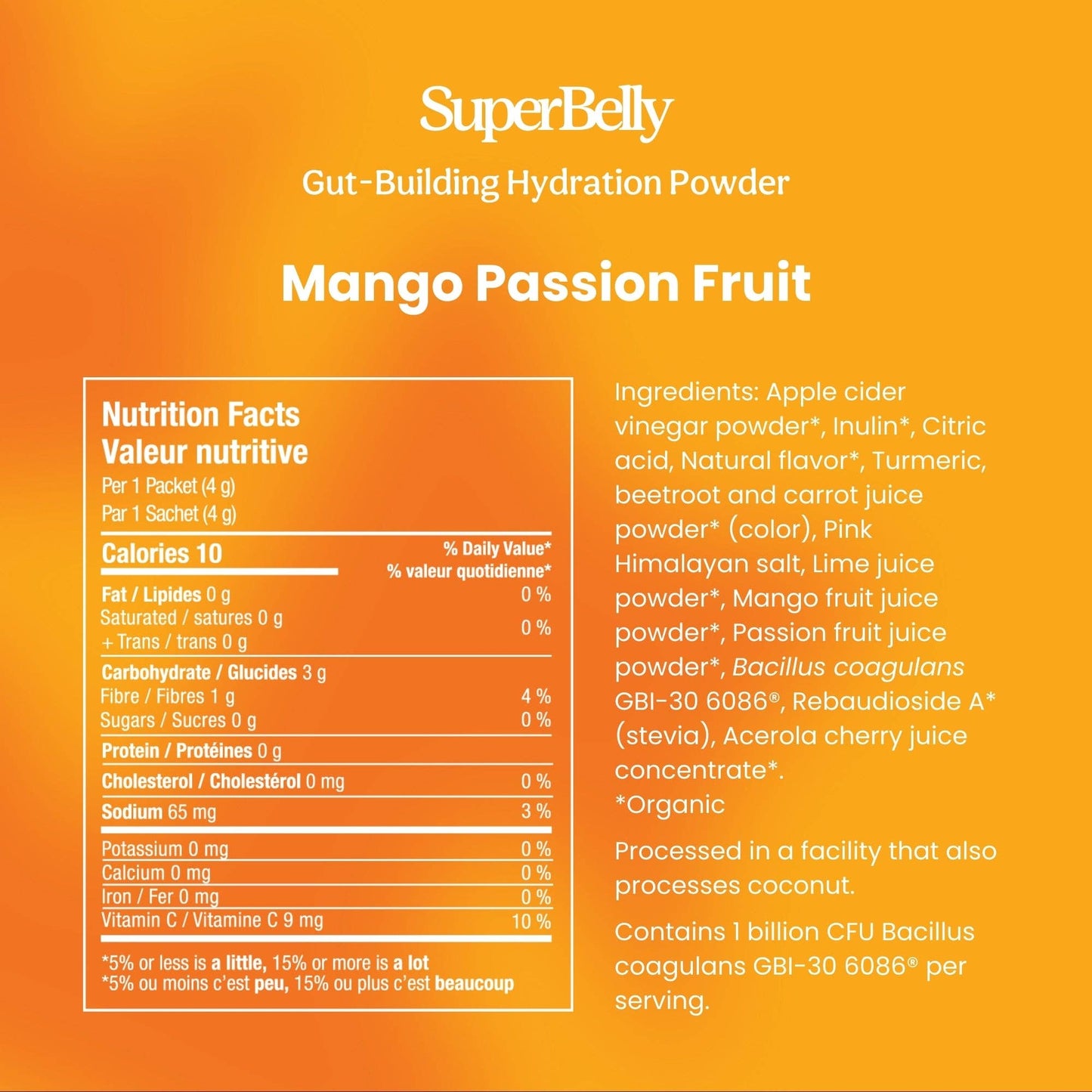 SuperBelly Mango Passion Fruit