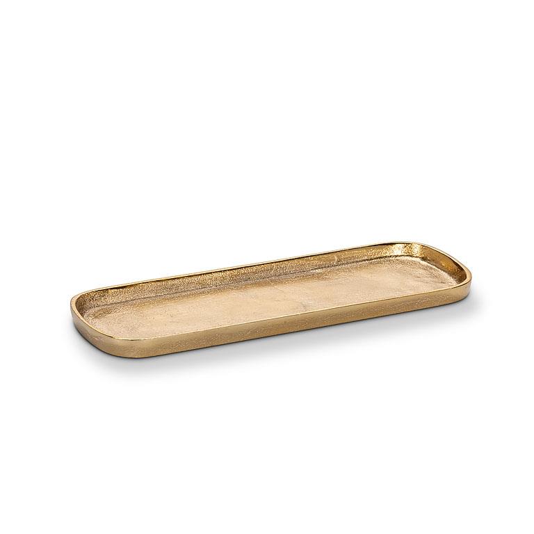 Oval Gold Finish Tray