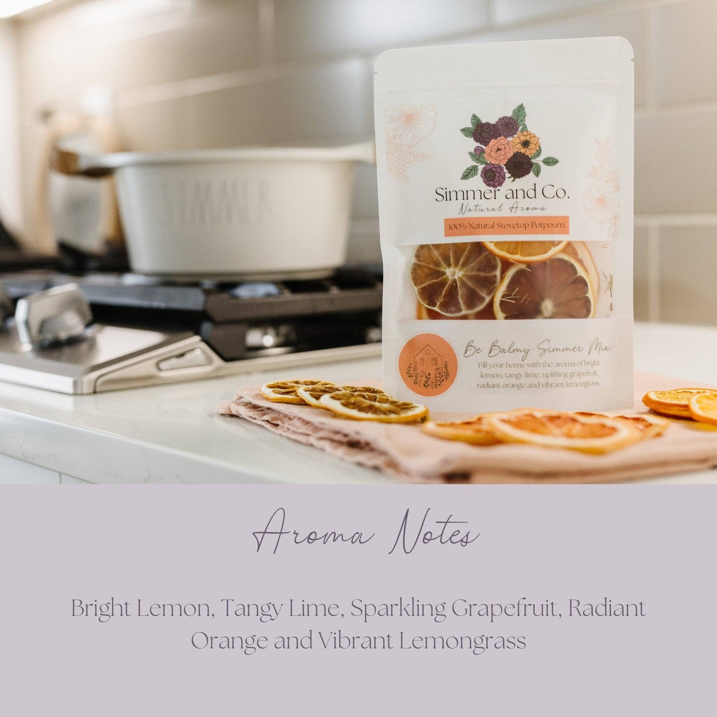 Be Balmy Simmer Pot Mix, Natural Citrus Grove Aroma