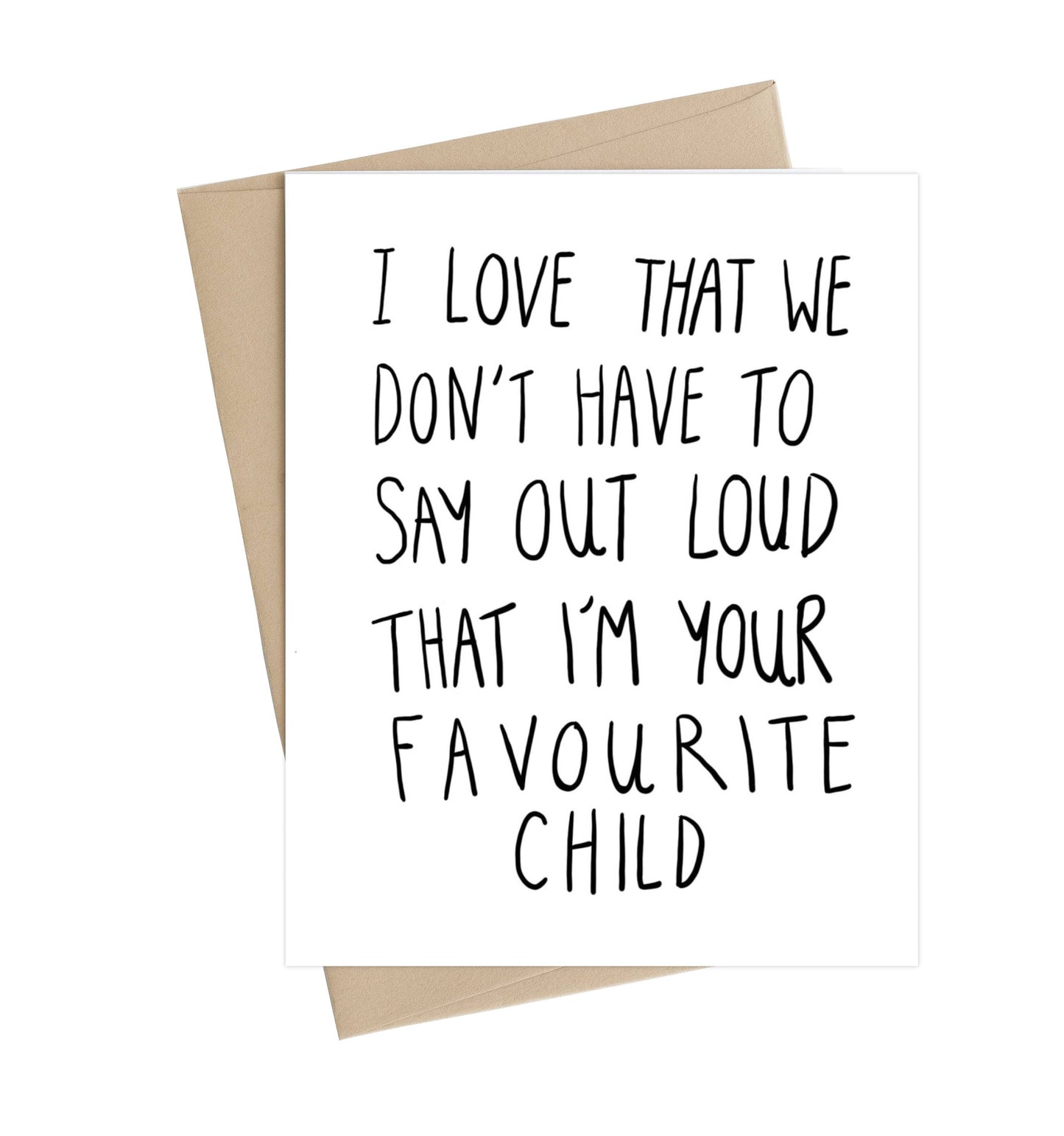 Favourite Child Card