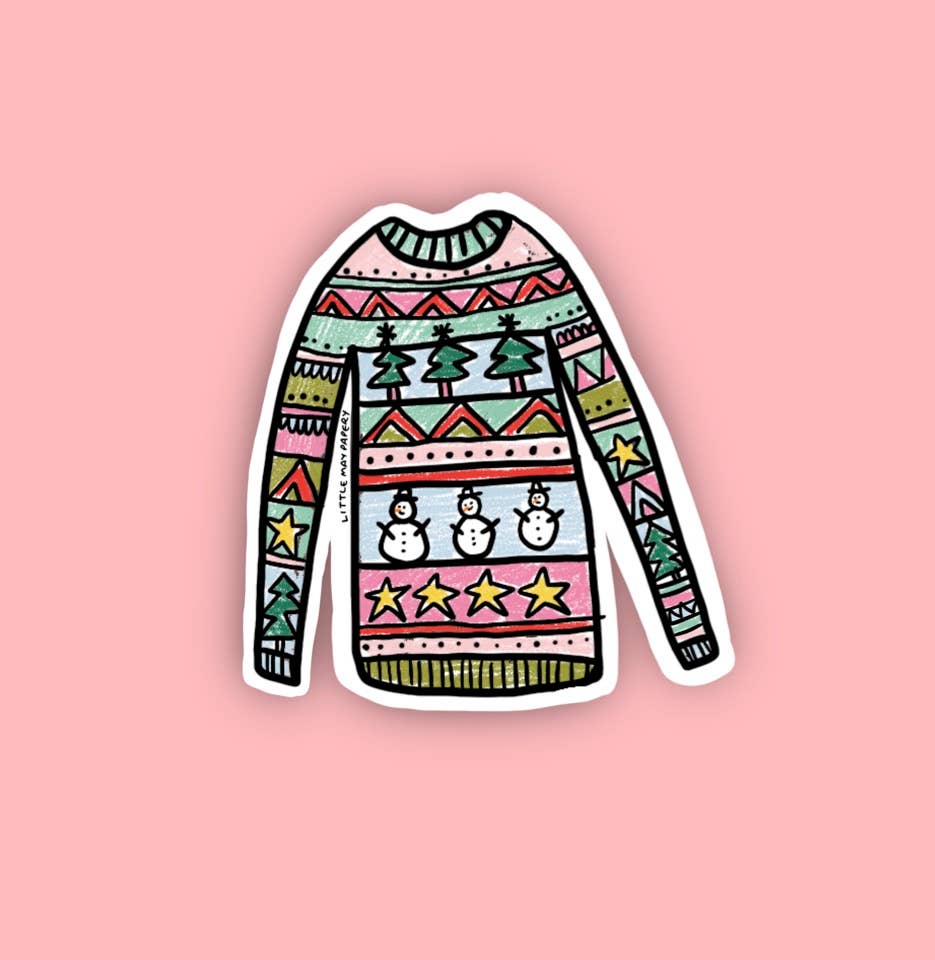 Xmas Sweater Vinyl Sticker