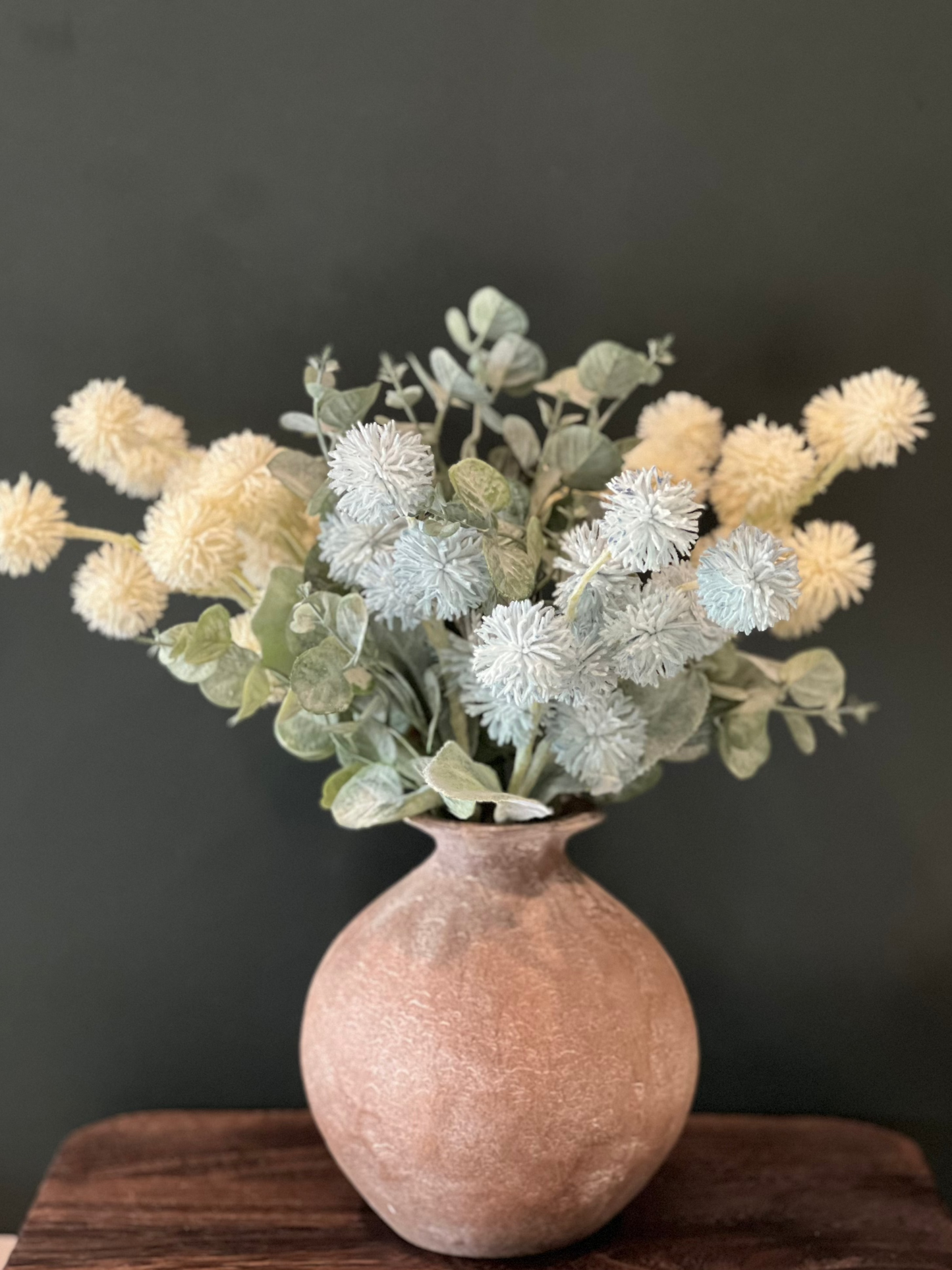 Flocked Thistle Pale Blue