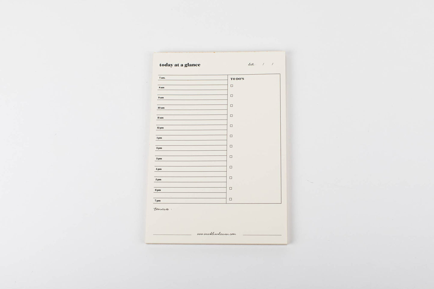 Today at a Glance - Notepad