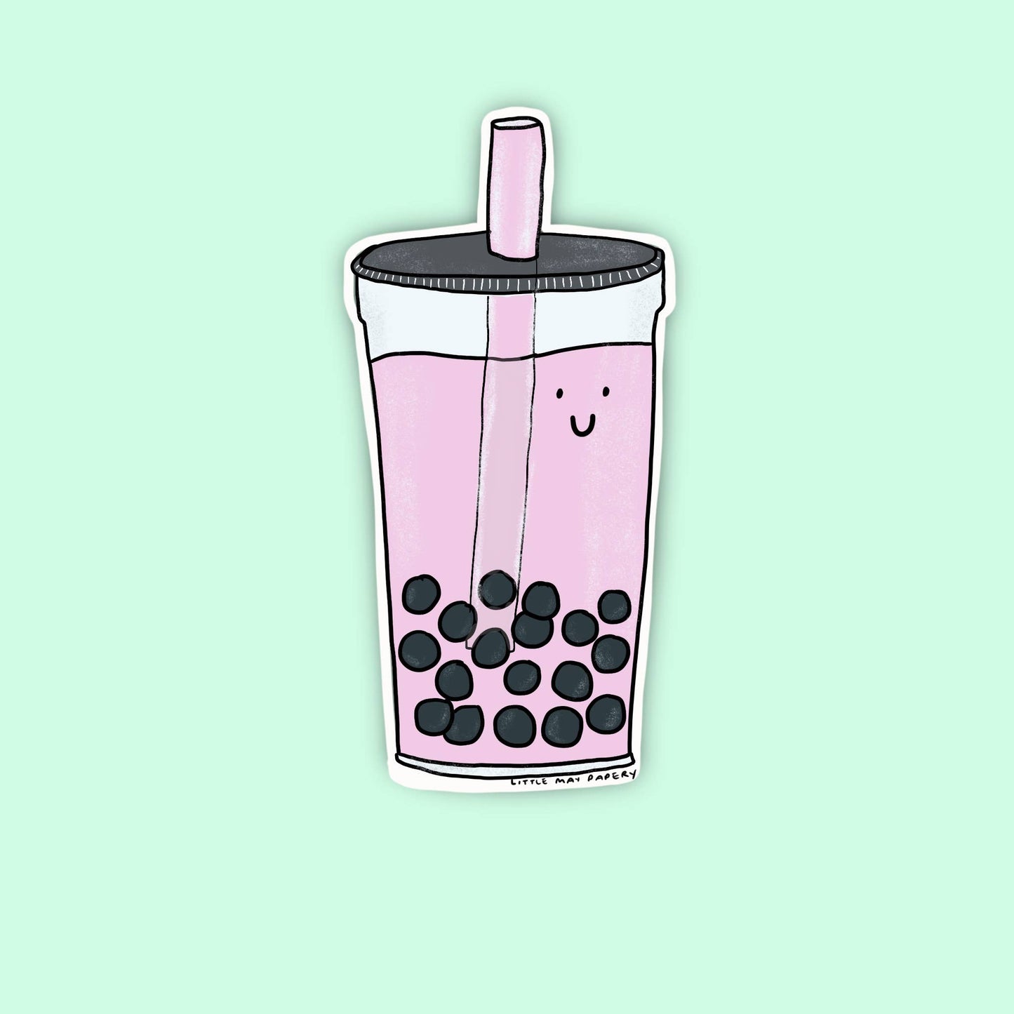 Boba (Bubble Tea) Vinyl Sticker