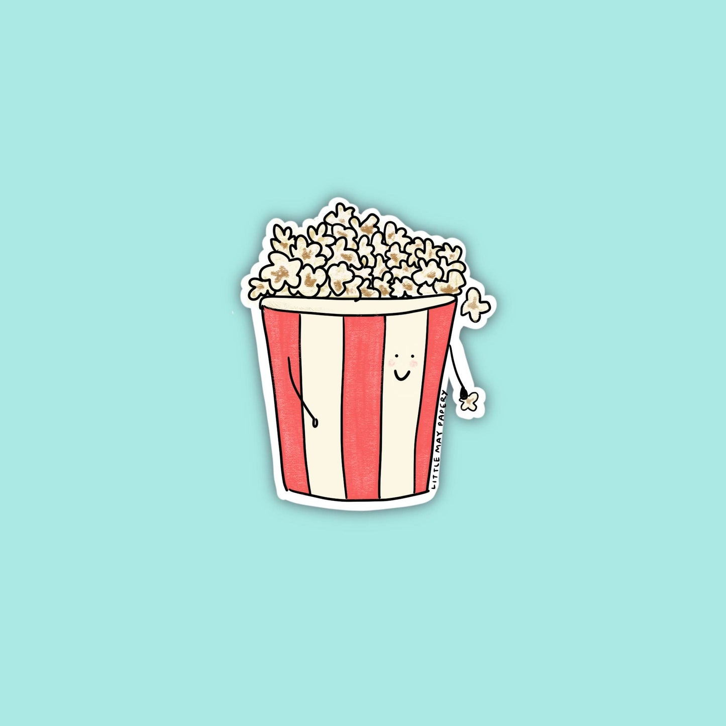 Popcorn Vinyl Sticker