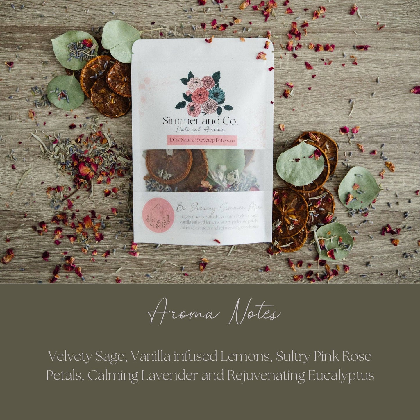 Be Dreamy Simmer Pot Mix, Natural Lavender Citrus Aroma