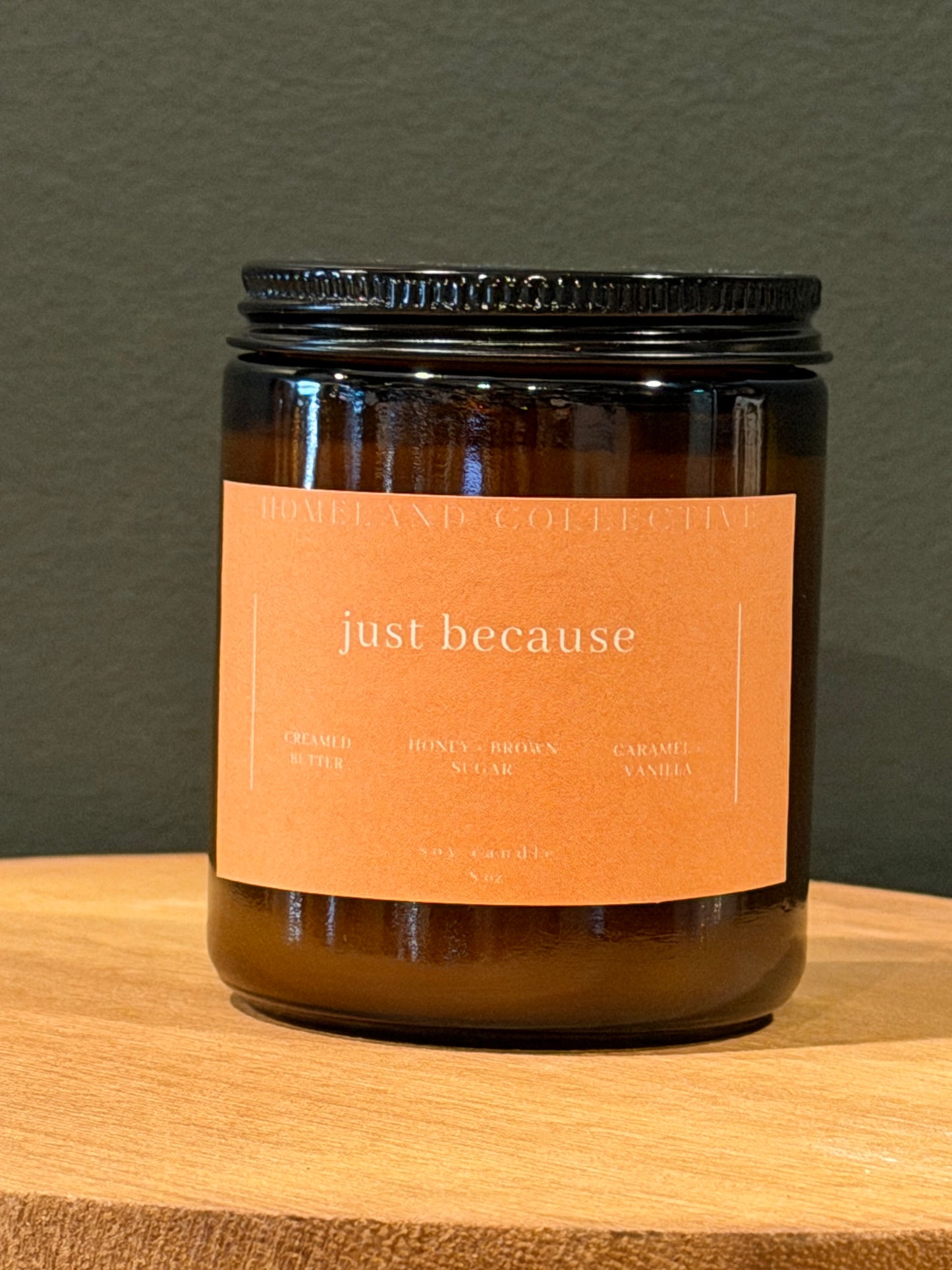 Just Because Wood Wick Candle
