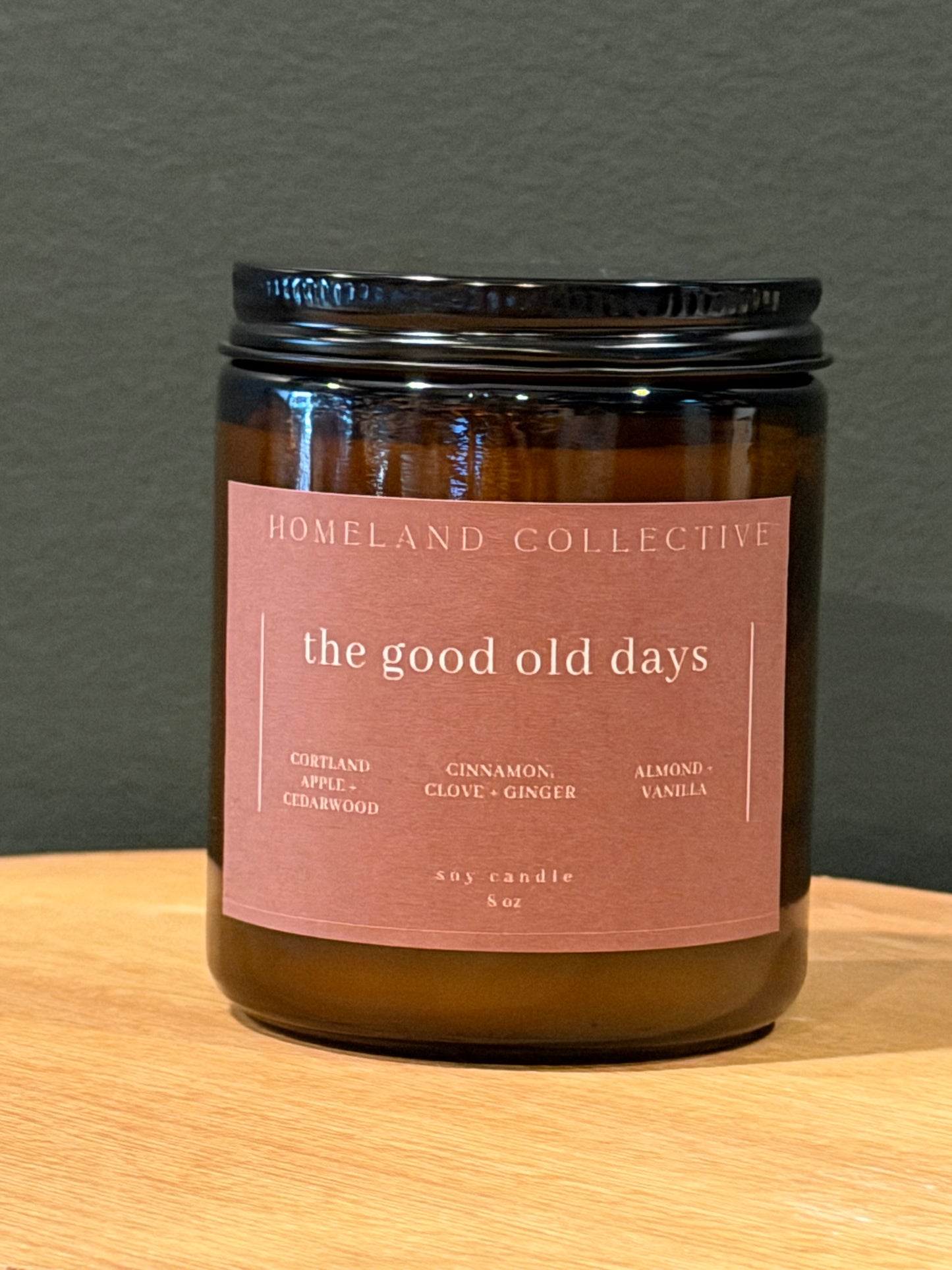 The Good Old Days Wood Wick Candle