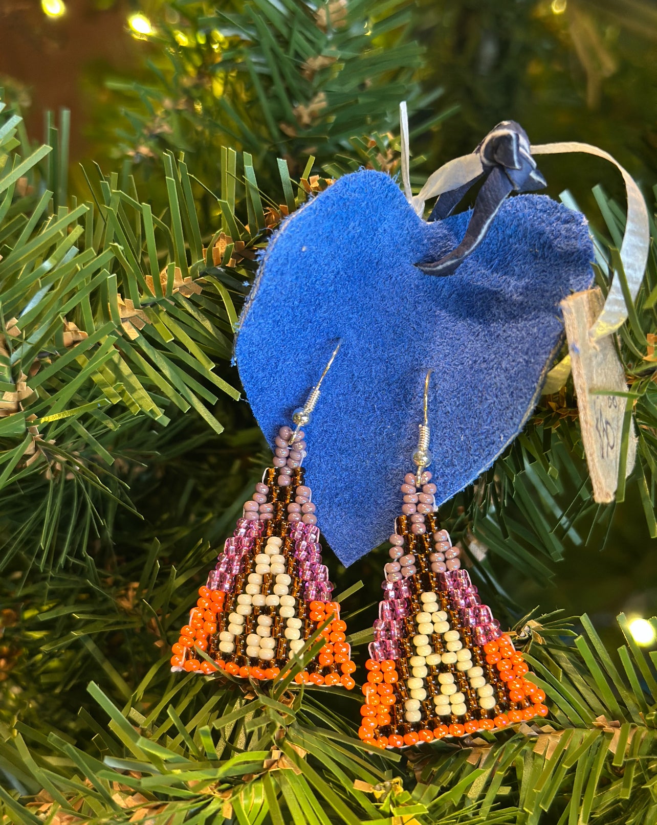 Beaded Tipi Earrings by Jessie Muhlbach