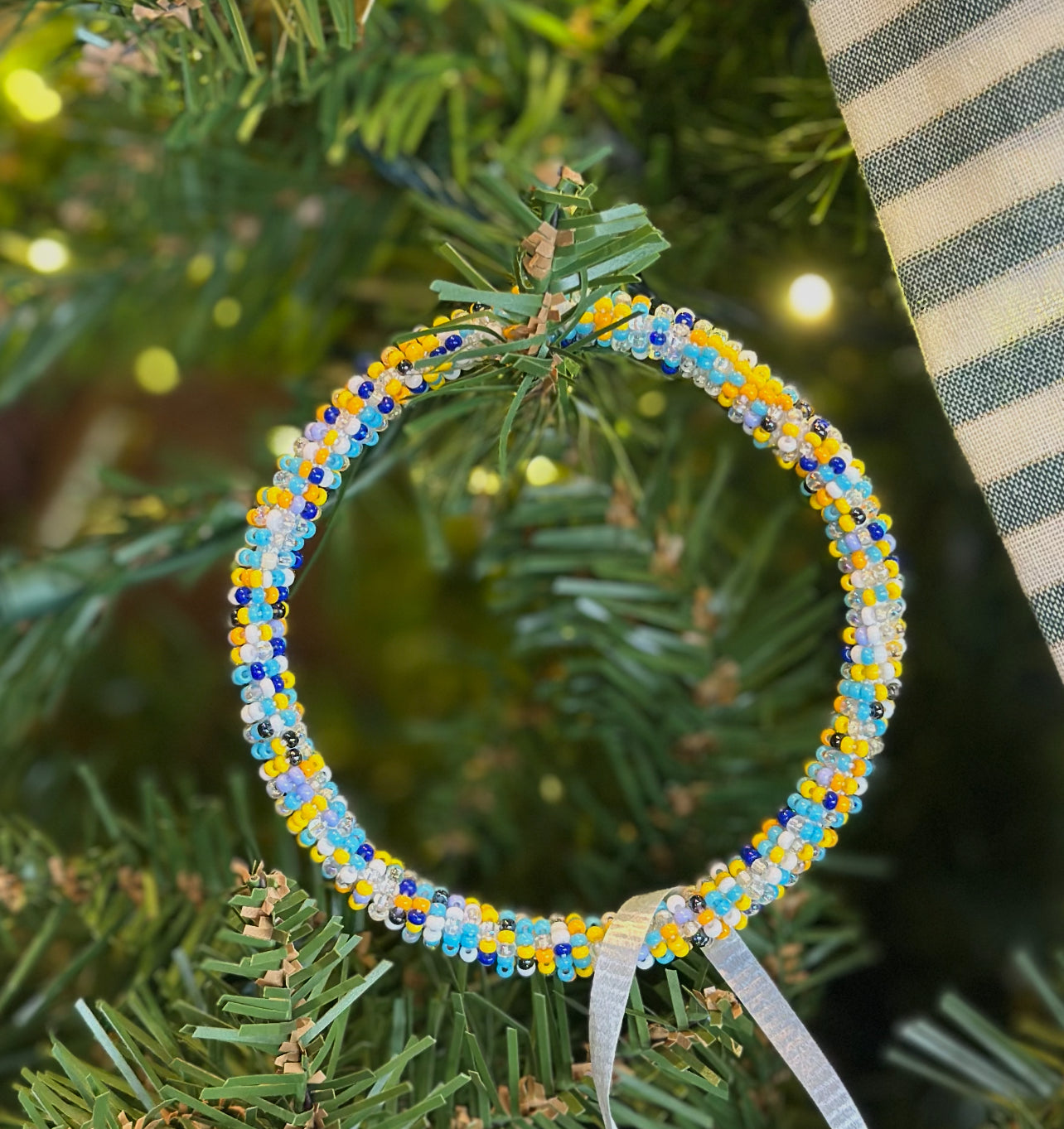 Beaded Bangle Bracelet by Jessie Muhlbach