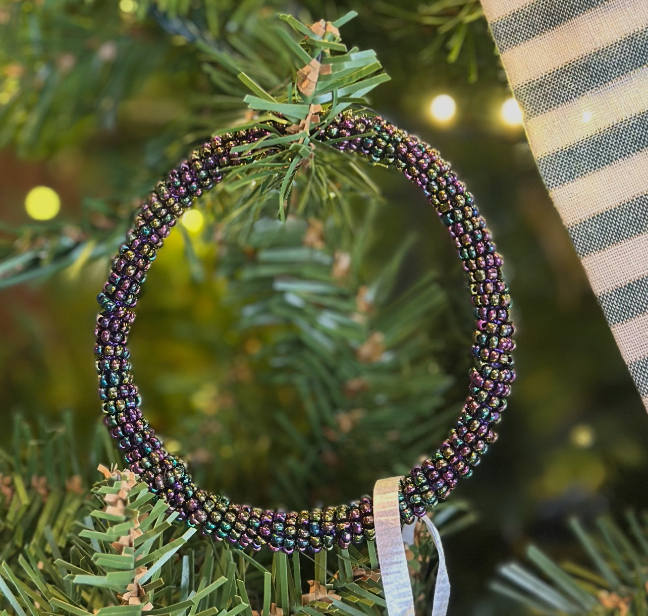 Beaded Bangle Bracelet by Jessie Muhlbach