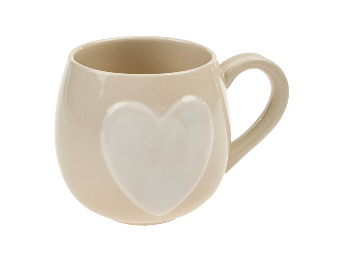 Big Heart Mug, Cream/White