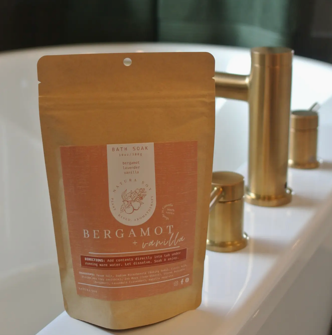 Bath Soak- Bergamot Vanilla: 10 oz