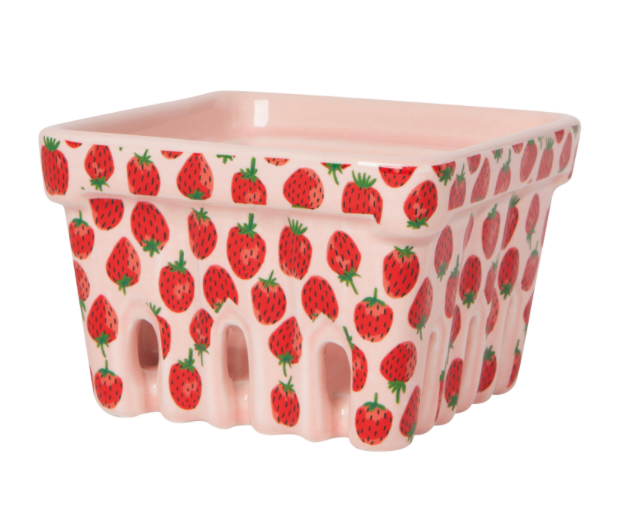 Berry Patch Ceramic Basket