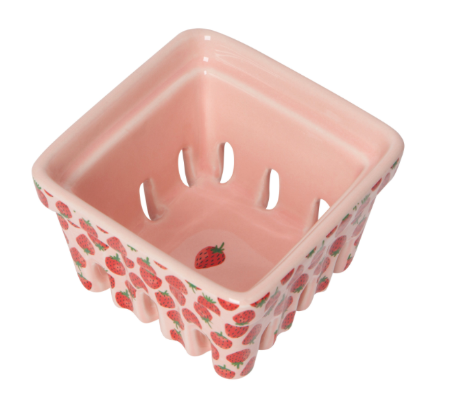 Berry Patch Ceramic Basket