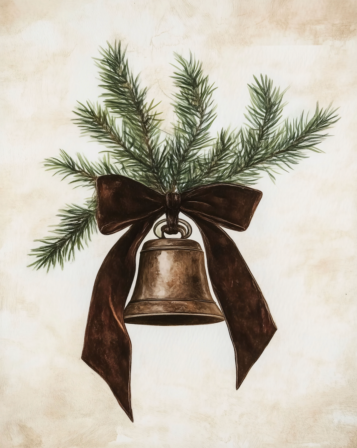 Bell & Bow Print 8x10