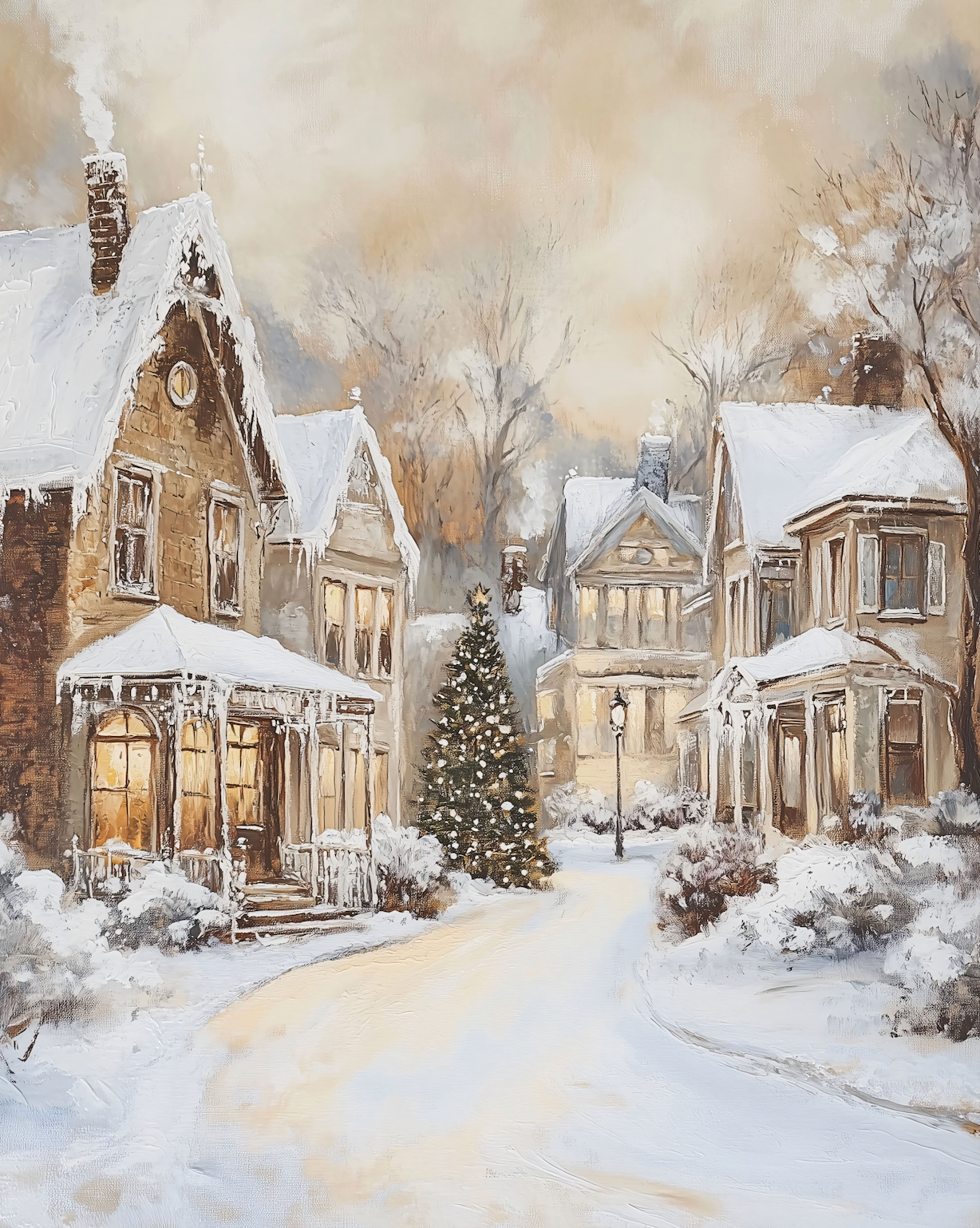 Winter Lane Print 8x10