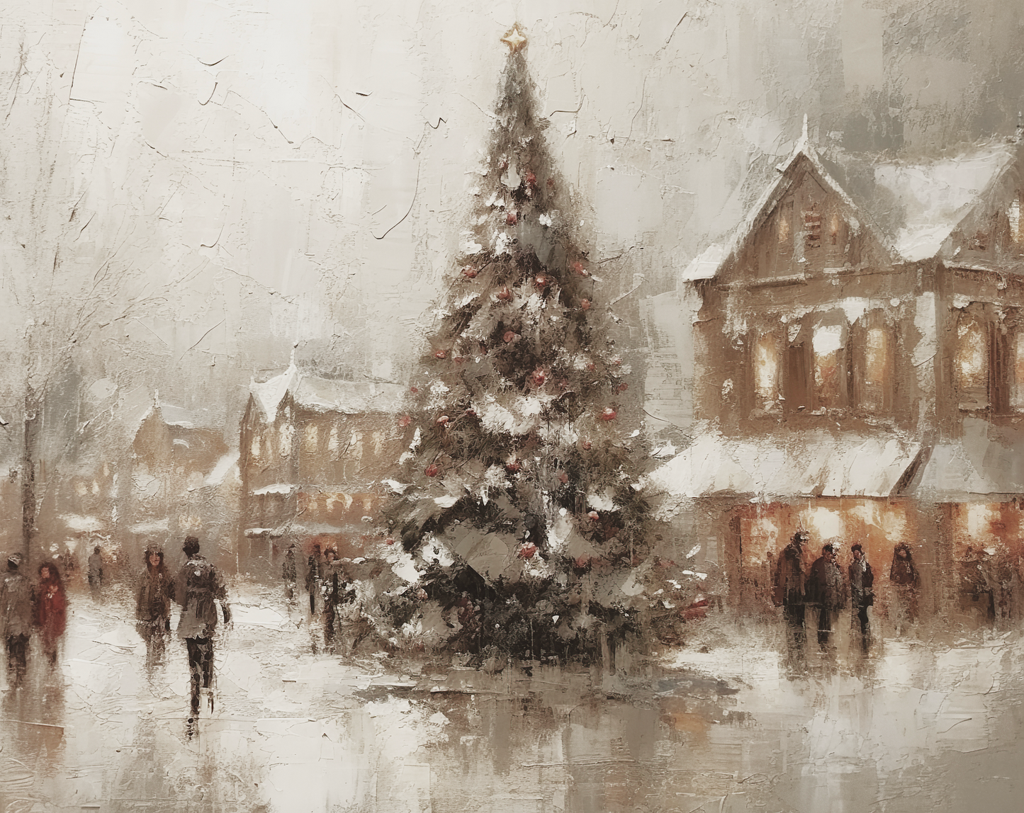 Town Square Print 8x10