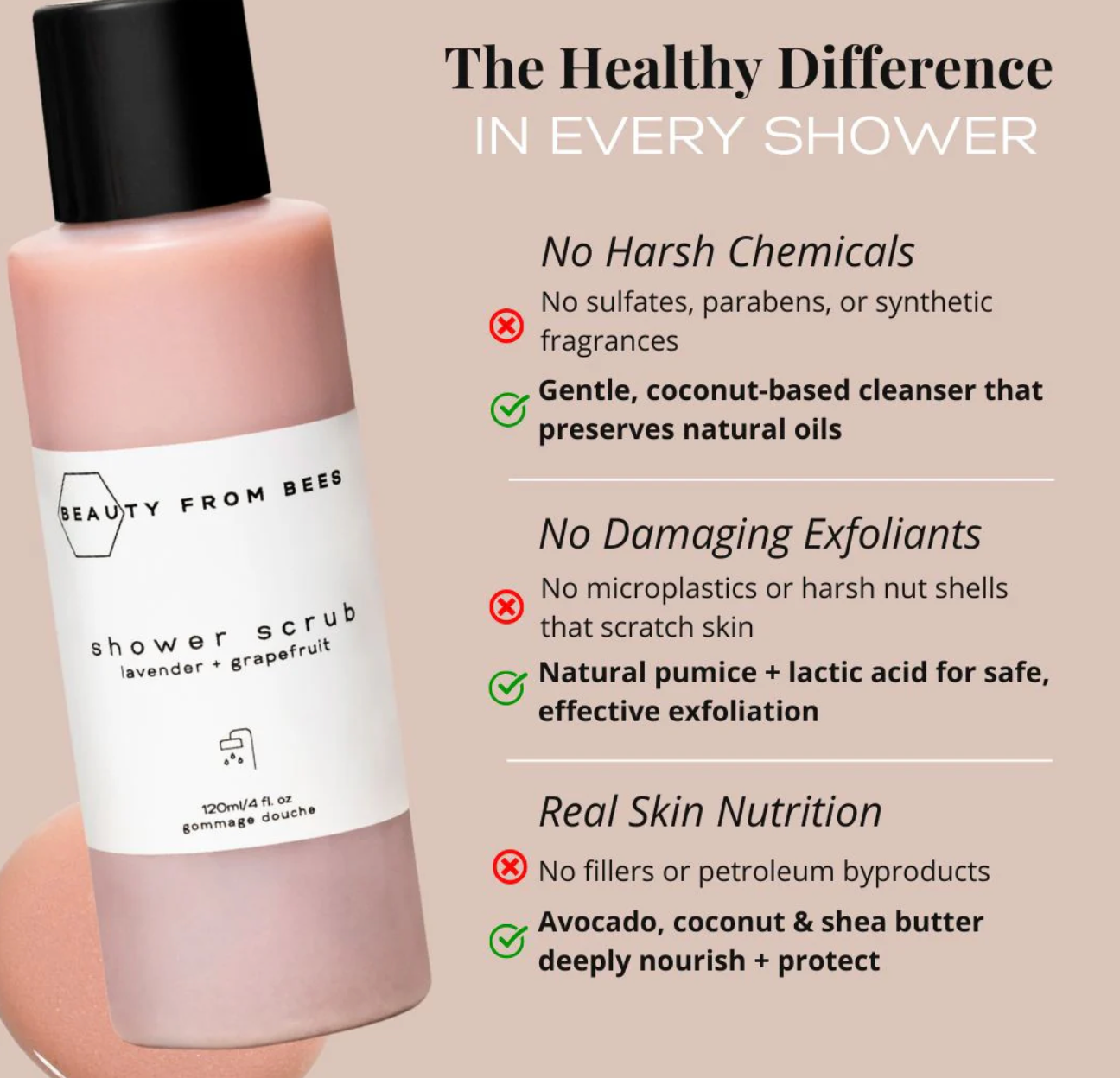 Beauty From Bees- Shower Scrub