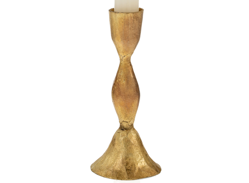 Zora Forged Candlesticks Holder Gold