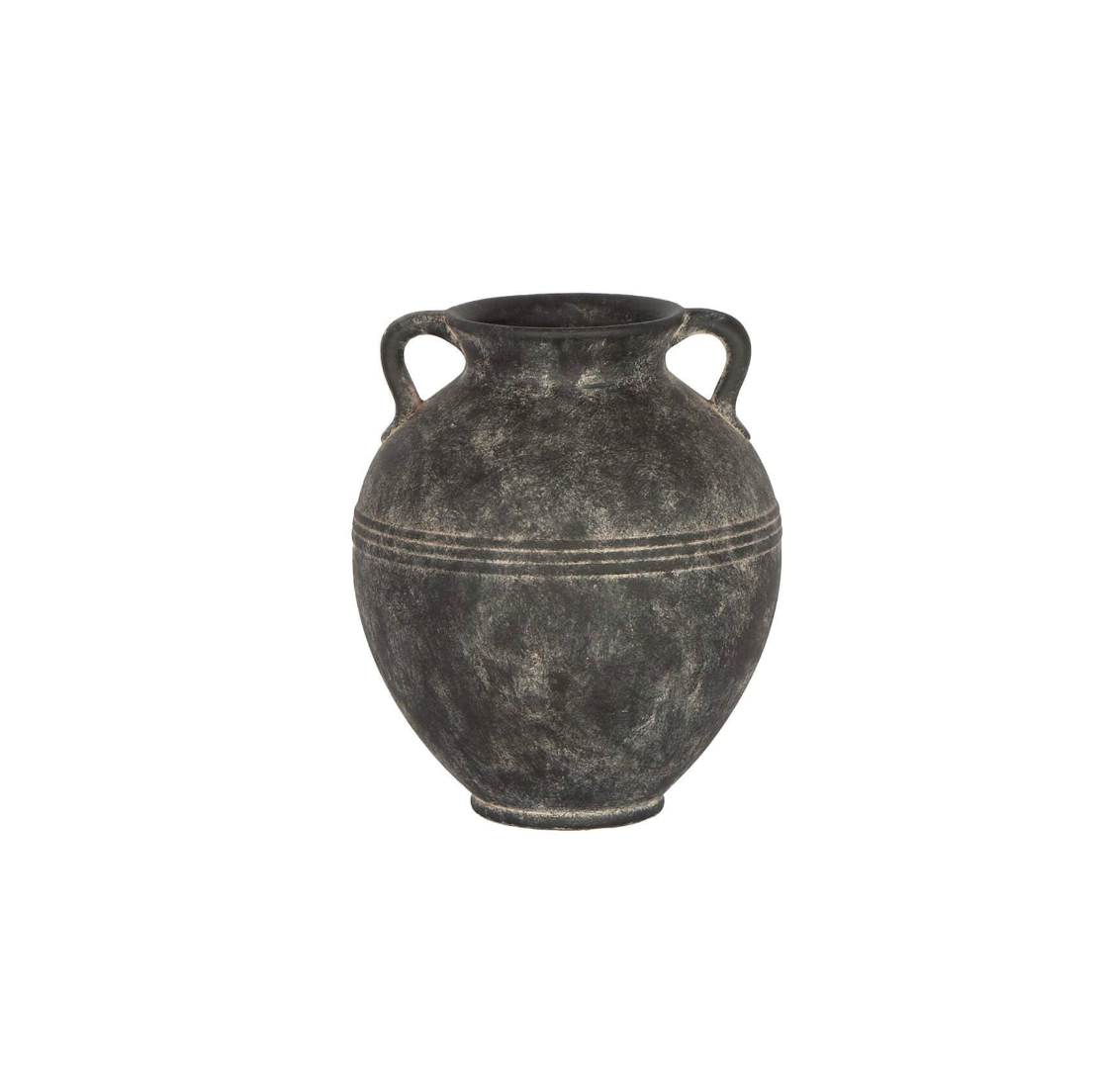 Noir Embossed Lines Vase