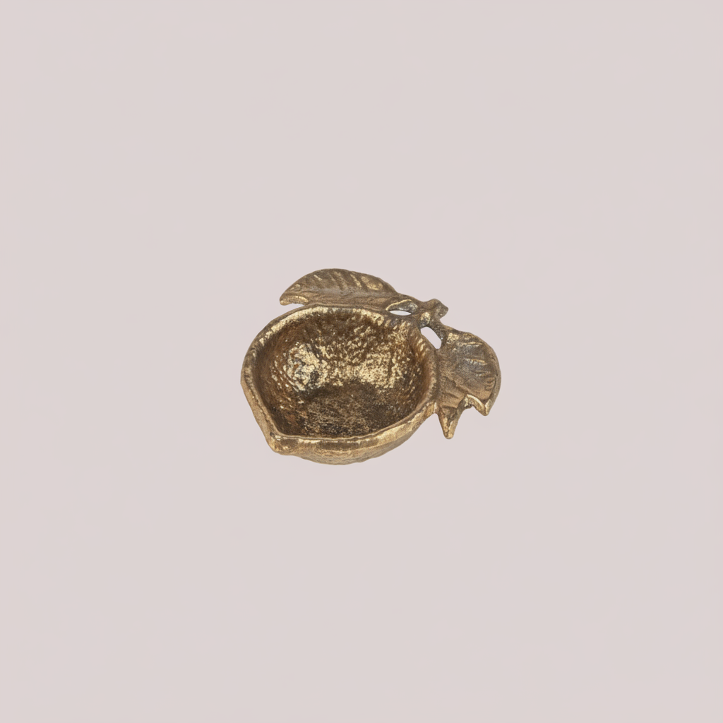 Antique Gold Lemon Trinket Bowl