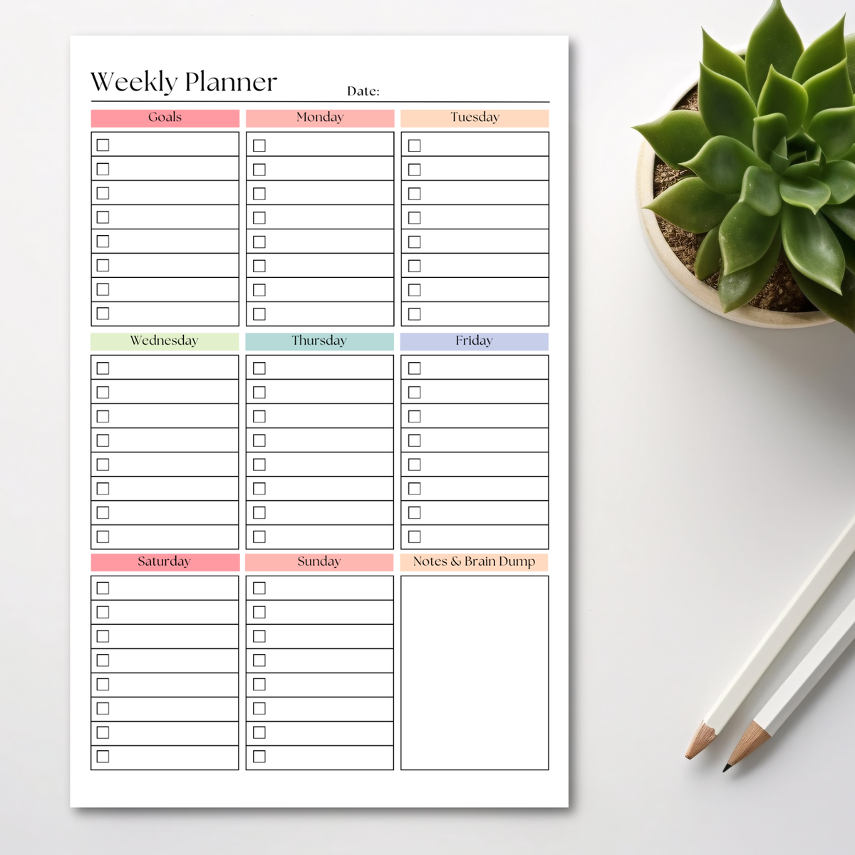 Daily and Weekly To-Do List