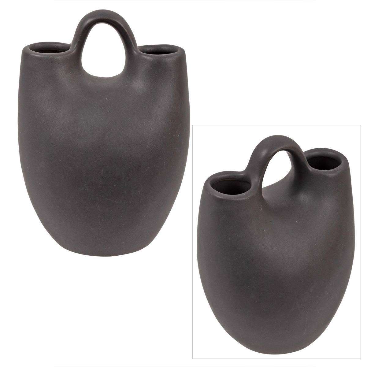 Double Ceramic Vase with Handle