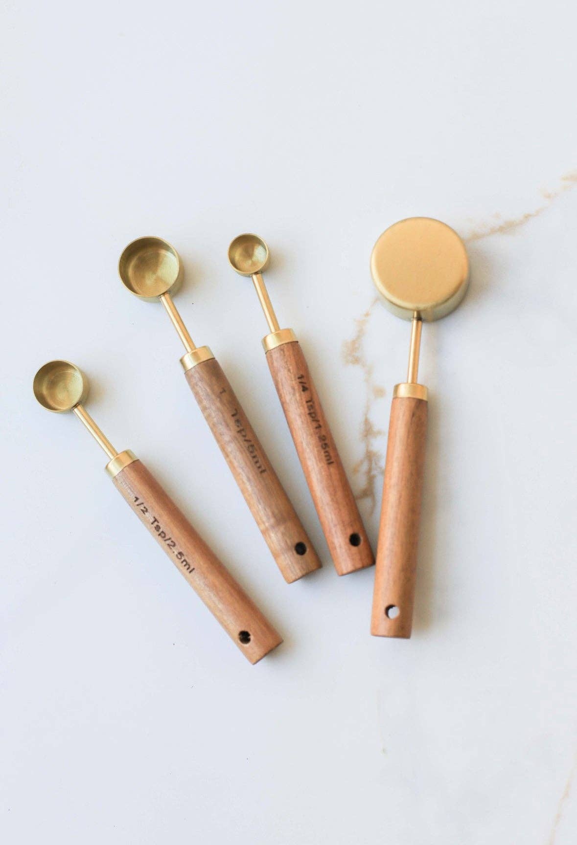 Wood Handle Measuring Spoon Set