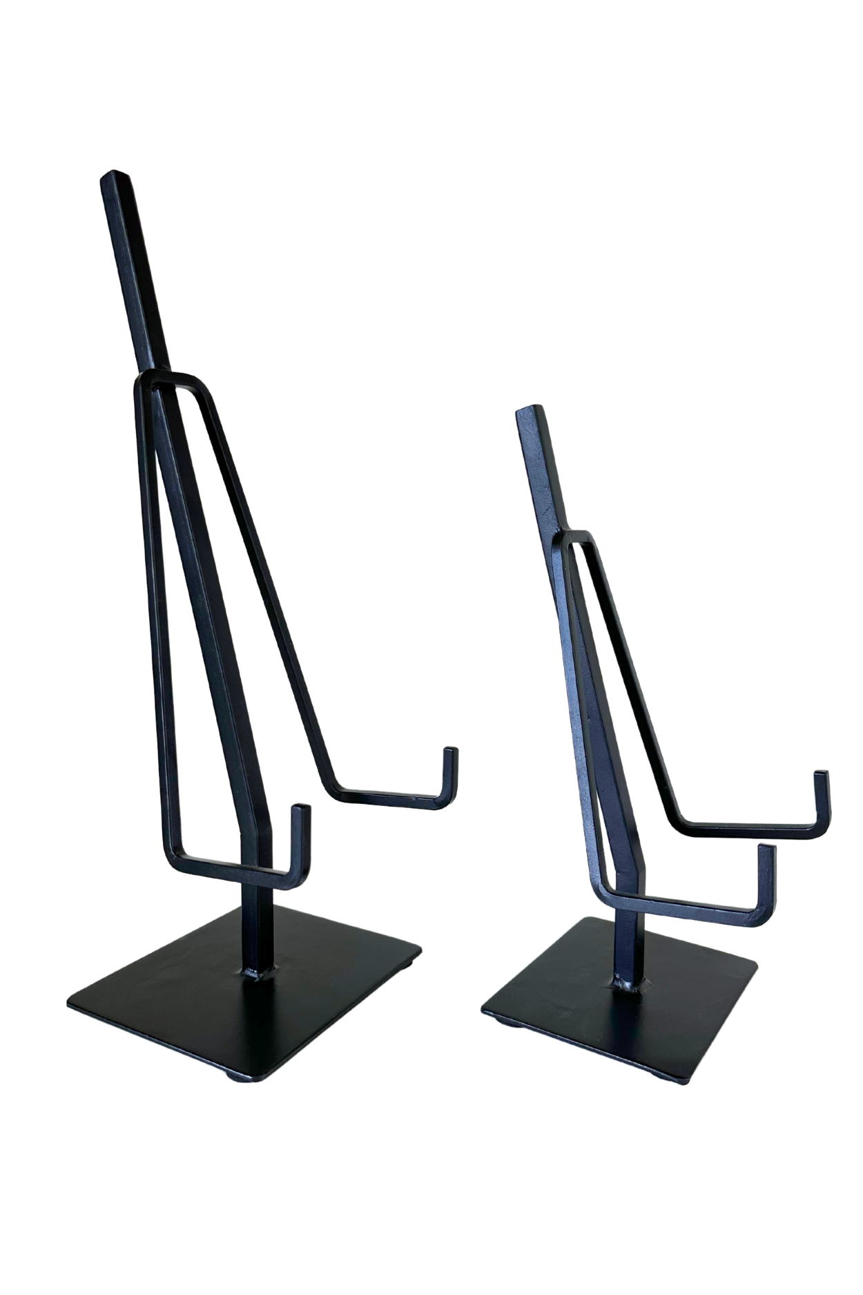 Picture Easel Stand Dual Arm Black Iron