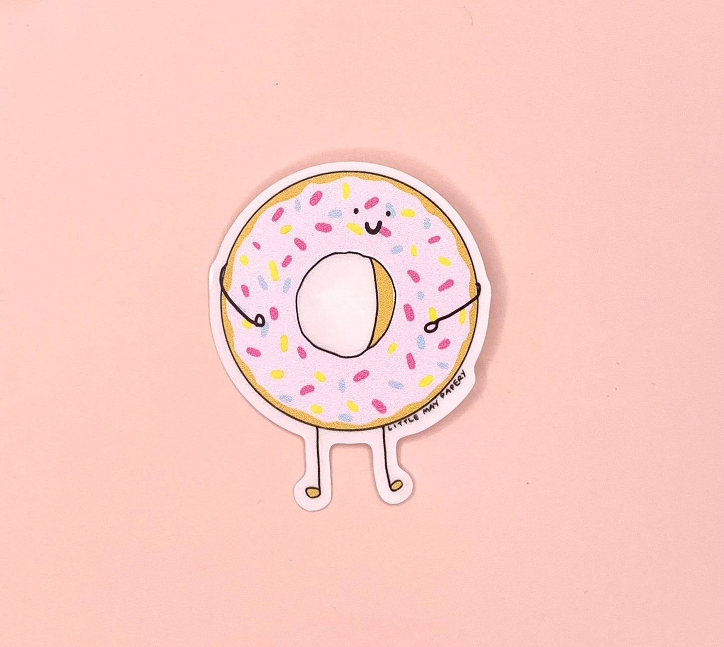 Clear Donut Vinyl Sticker