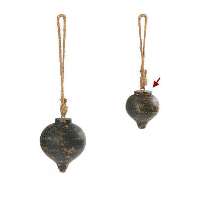 Cedar Belly Ornament Black S