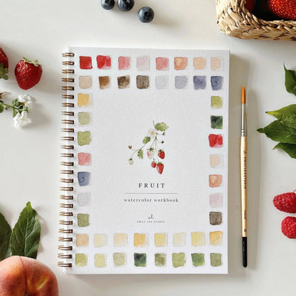 Fruit watercolour workbook