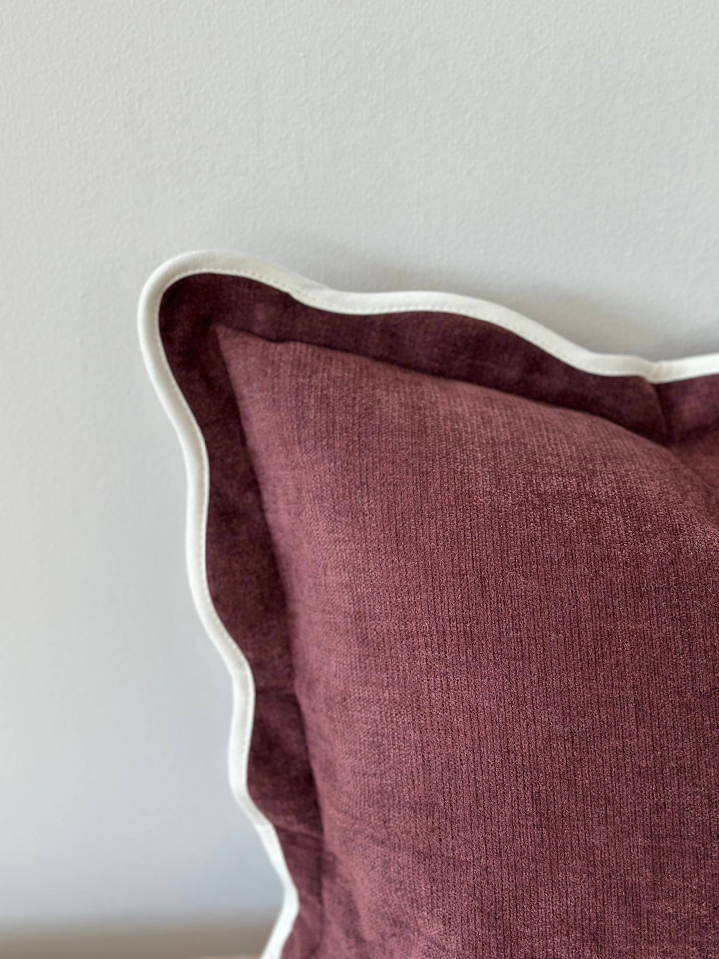 Chloe Plum Scalloped Edge