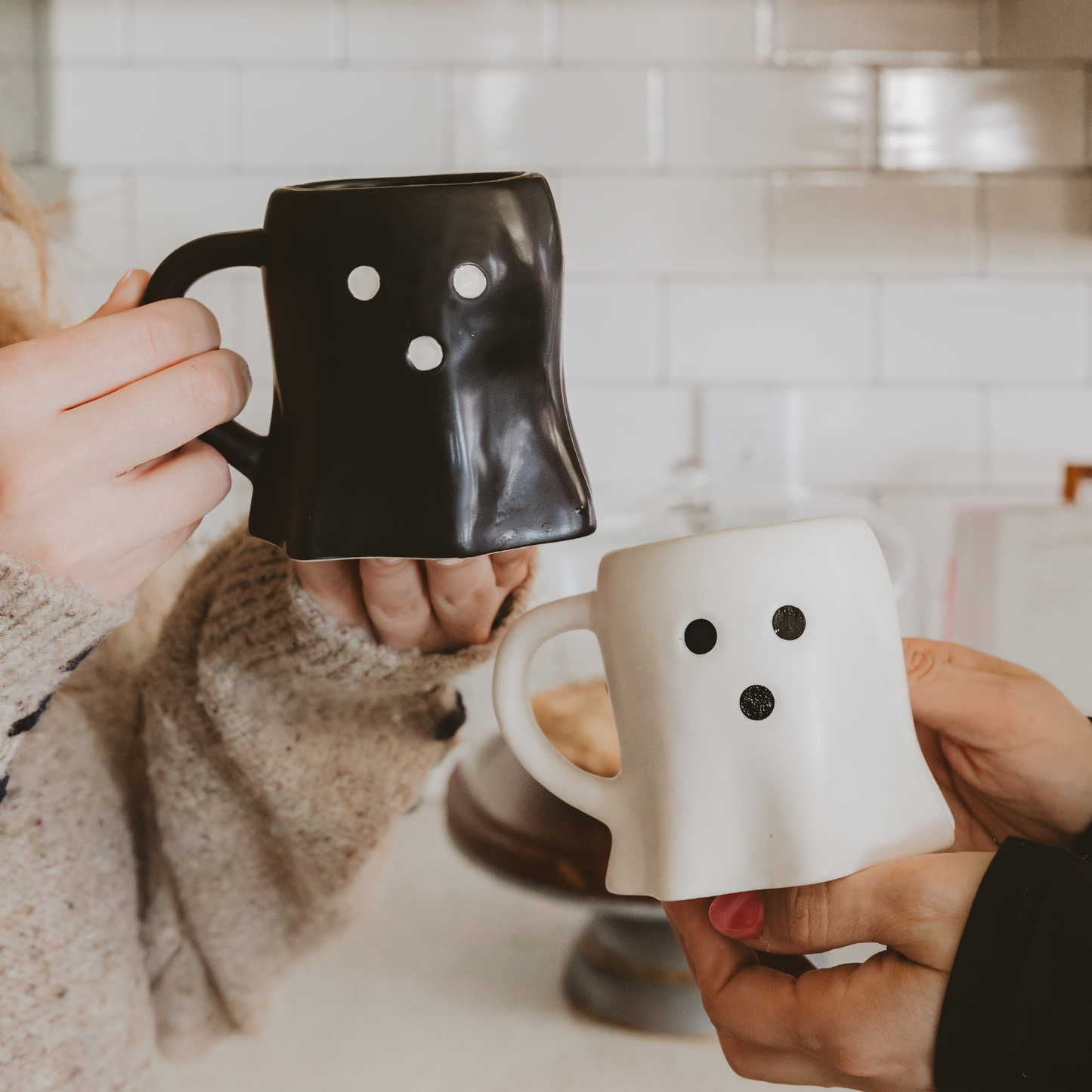Ghost Mug Black + White