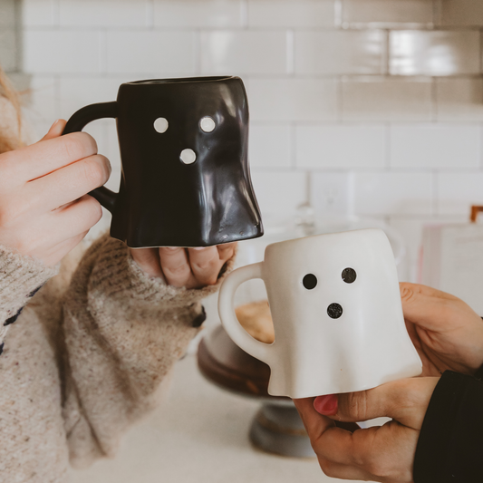 Ghost Mug Black + White