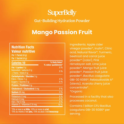 SuperBelly Mango Passion Fruit