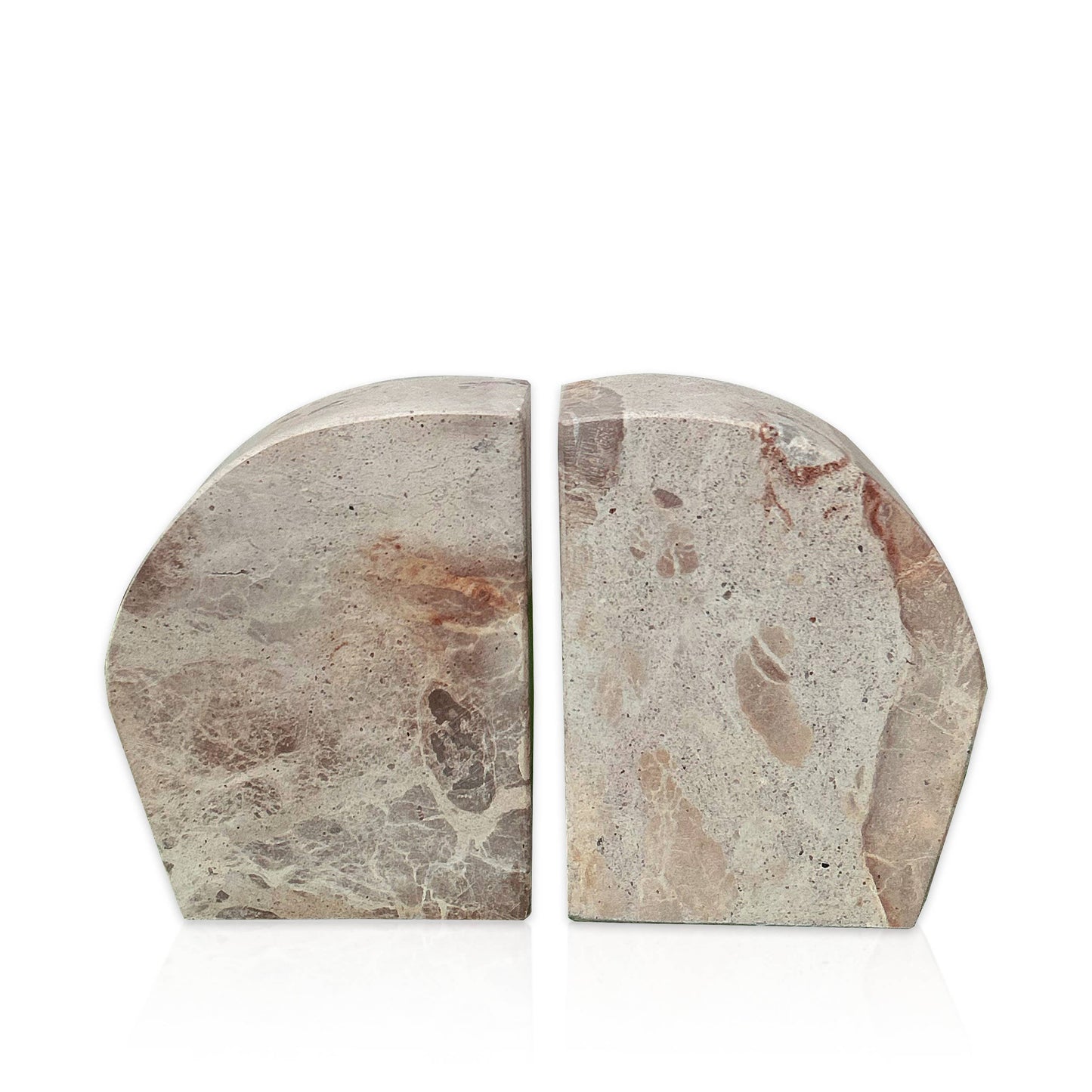 Caprie Beige Marble Bookends