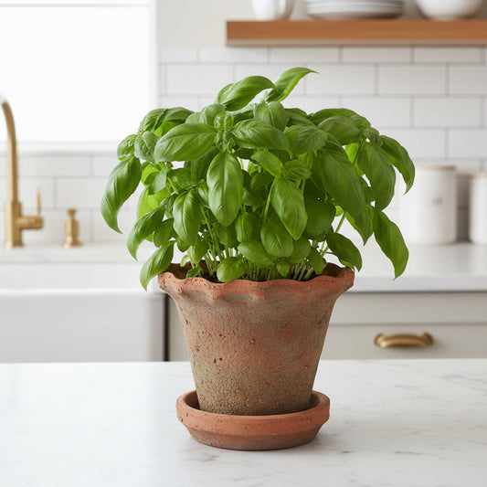 Terracotta Scallop Planter Small