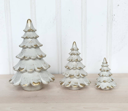 Scalloped Tree - White - Small