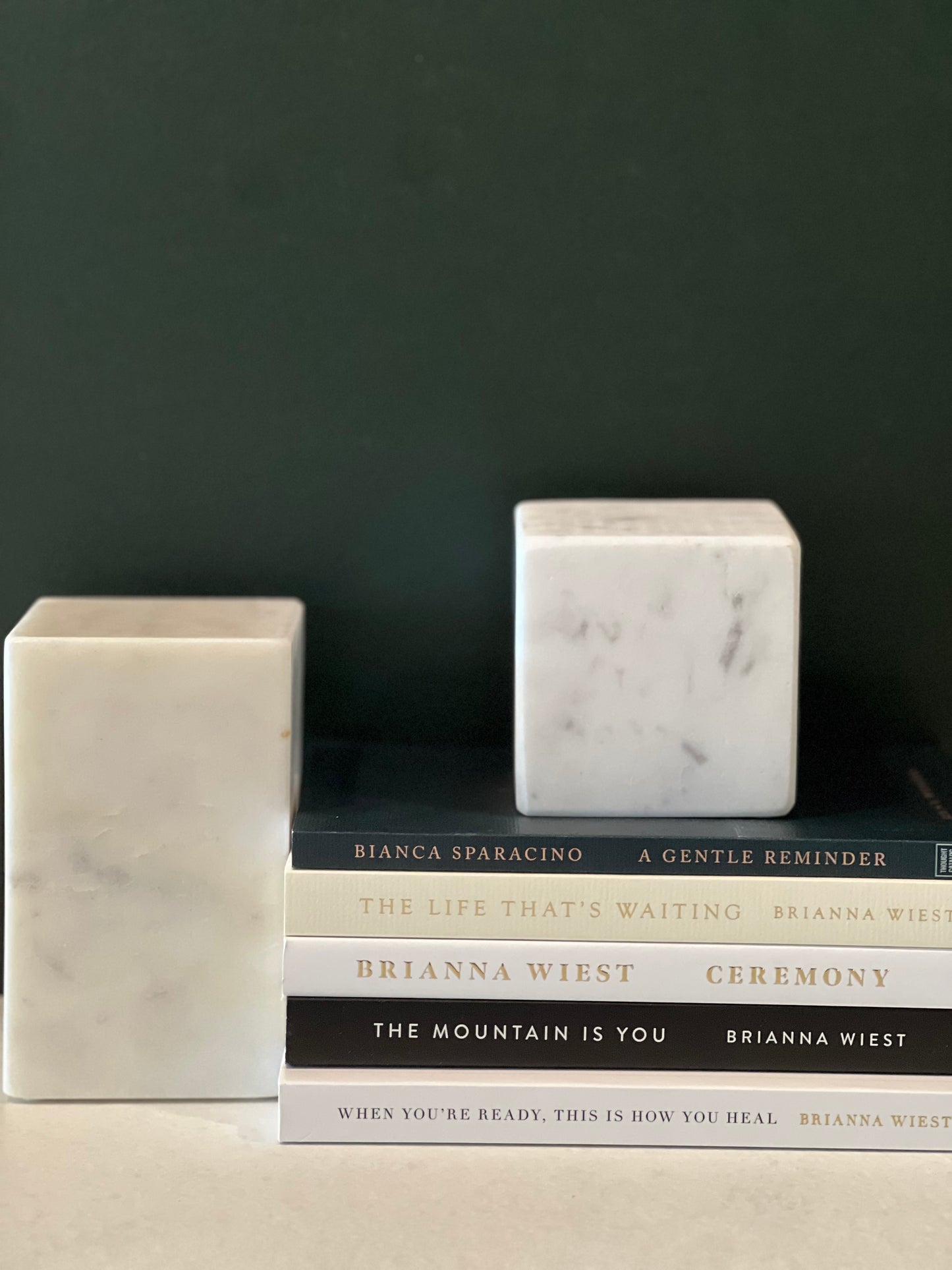 Arlo Marble Bookends-set of 2