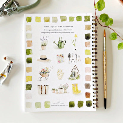 Garden watercolour workbook