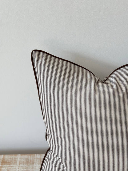Florence Dark Brown Stripe