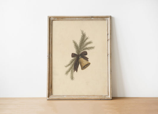 Bell Holiday Print 8x10in