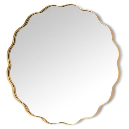 Scalloped mirror