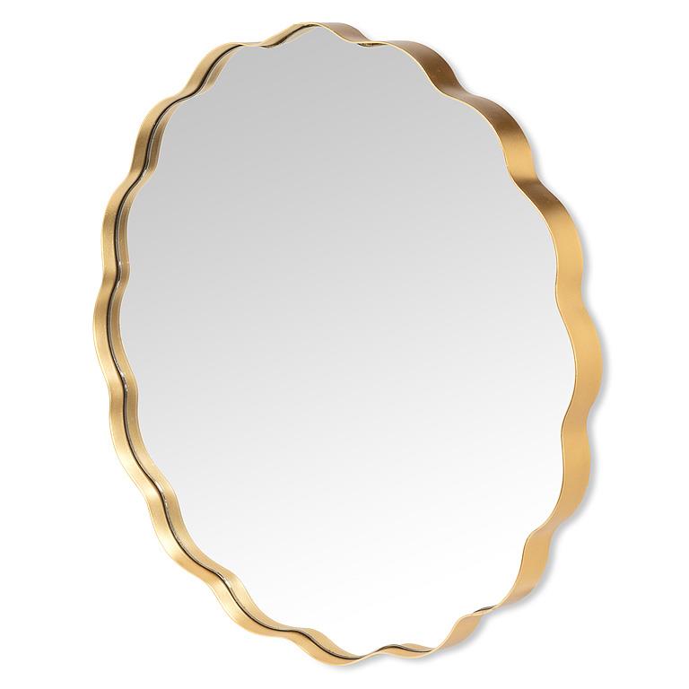 Scalloped mirror