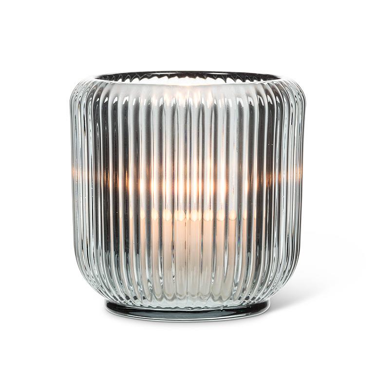 Ribbed Glass Votive