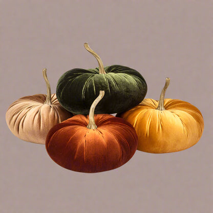 Large Velour Pumpkin