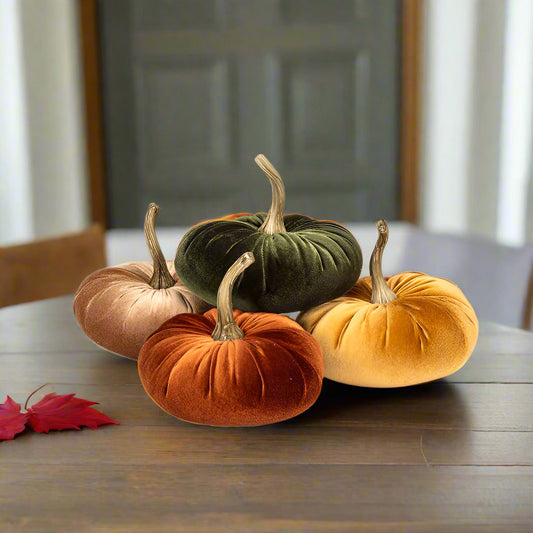 Velour Pumpkin Small